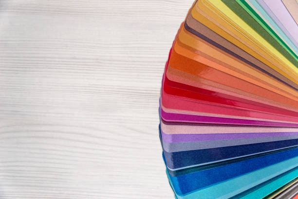 Colour swatch for renovation on wooden table