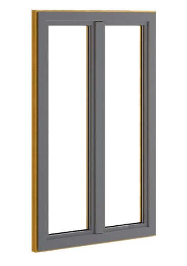 wood alu Windows frame
